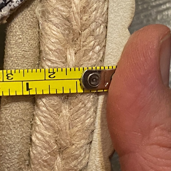 Anne Klein I flex wedge espadrille faux snakeskin sandal. Sz 7.5 - Picture 13 of 16